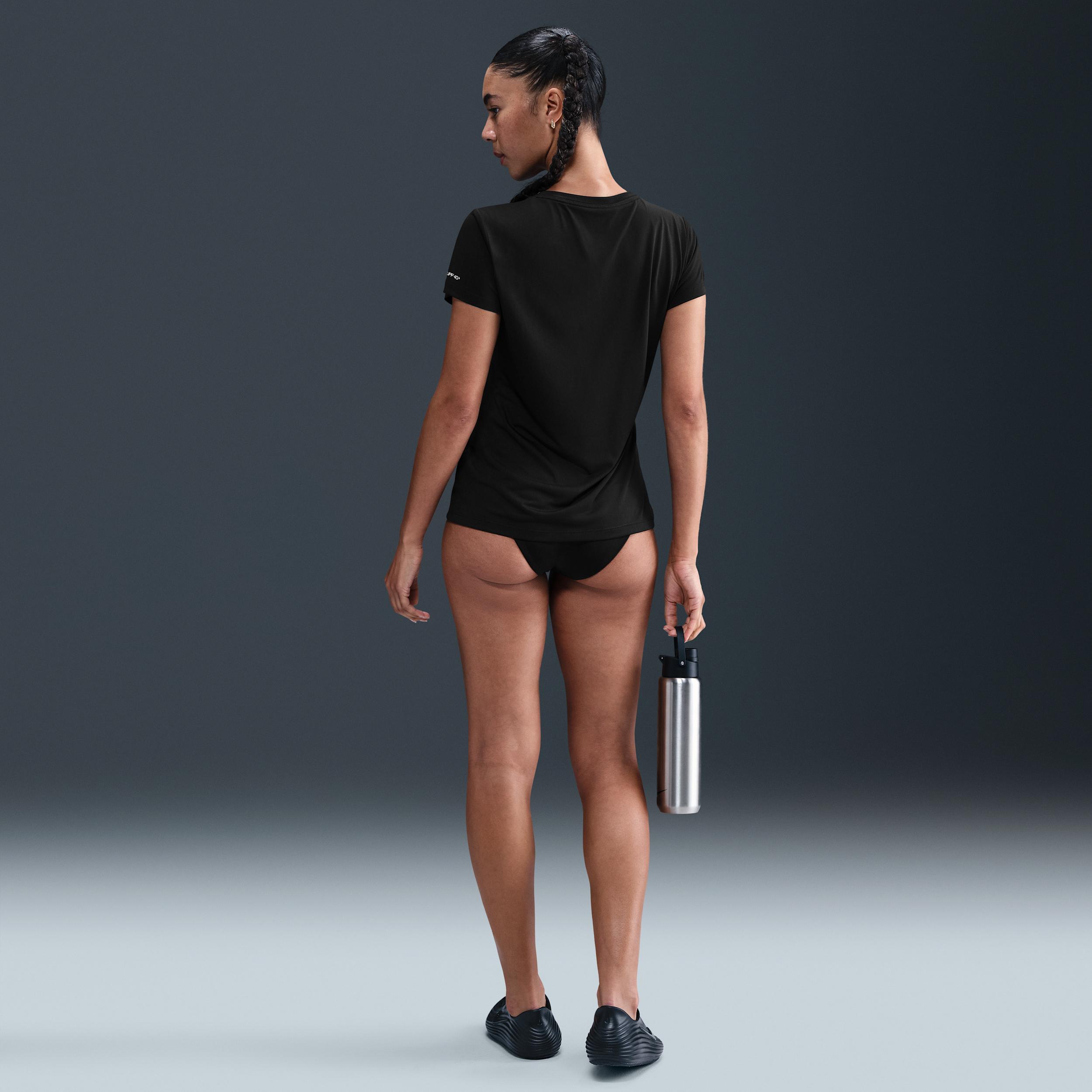 Nike Womens Swim Swoosh Hydroguard Short-Sleeve Top | NESSF326-001 Product Image