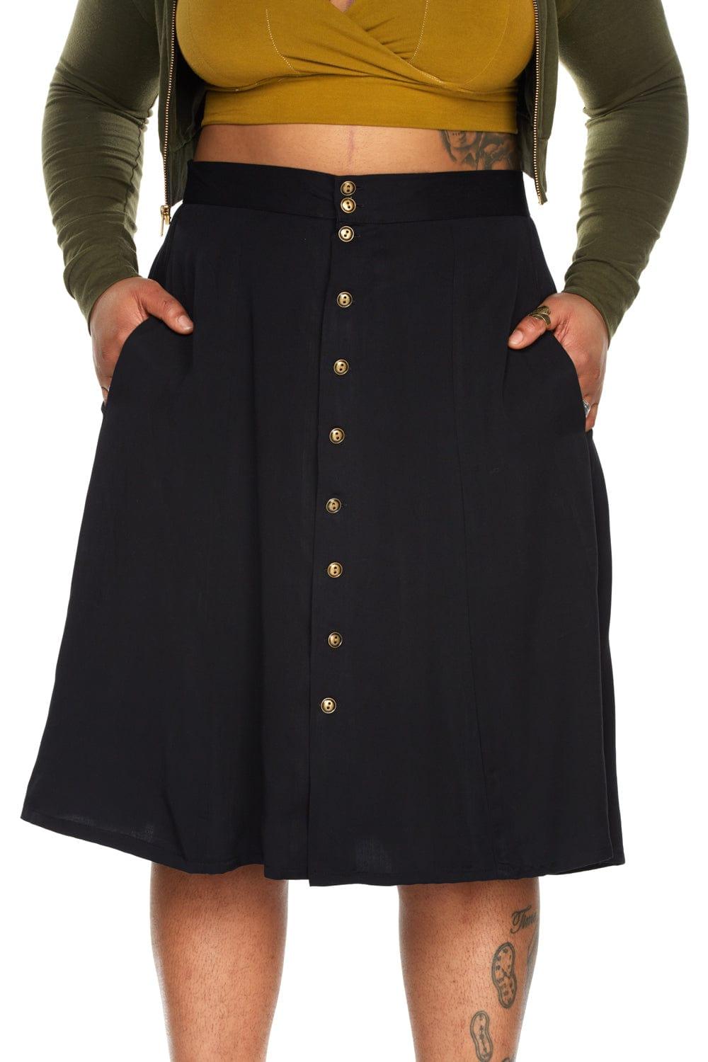 Bae Skirt in Black Challis Product Image