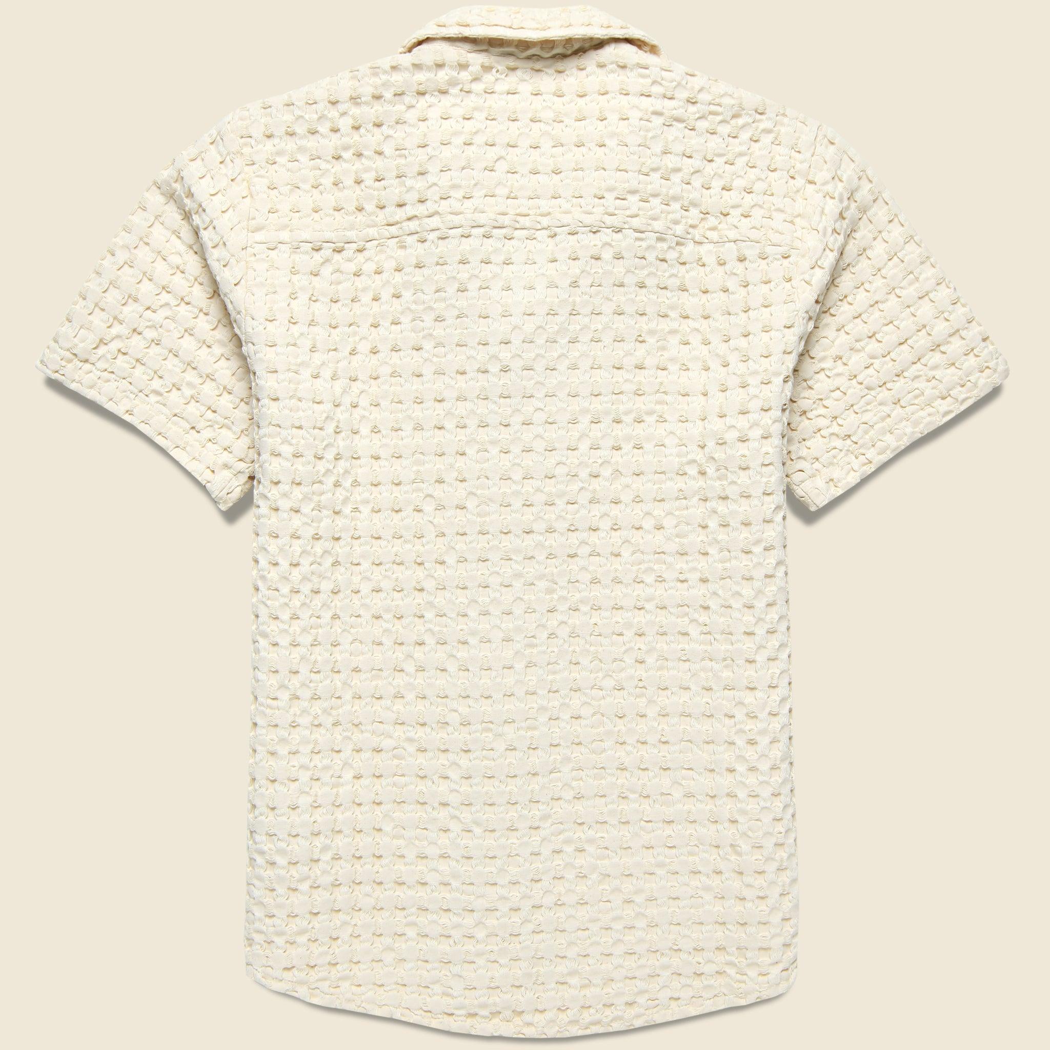 Waffle Terry Shirt - Ecru Product Image