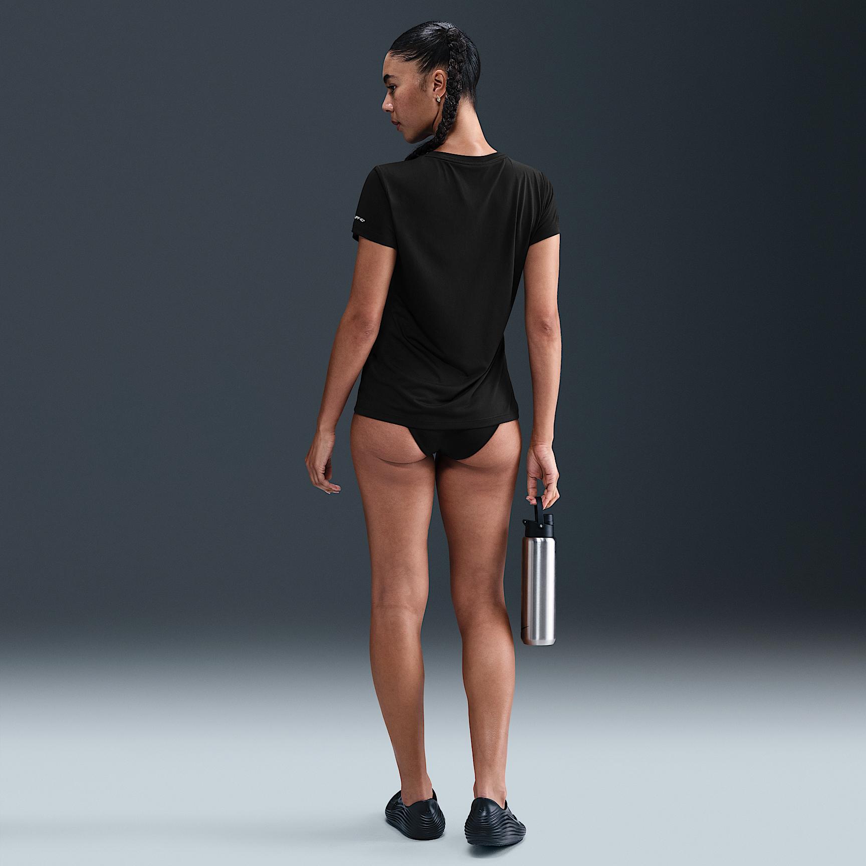 Nike Womens Swim Swoosh Hydroguard Short-Sleeve Top | NESSF326-001 Product Image