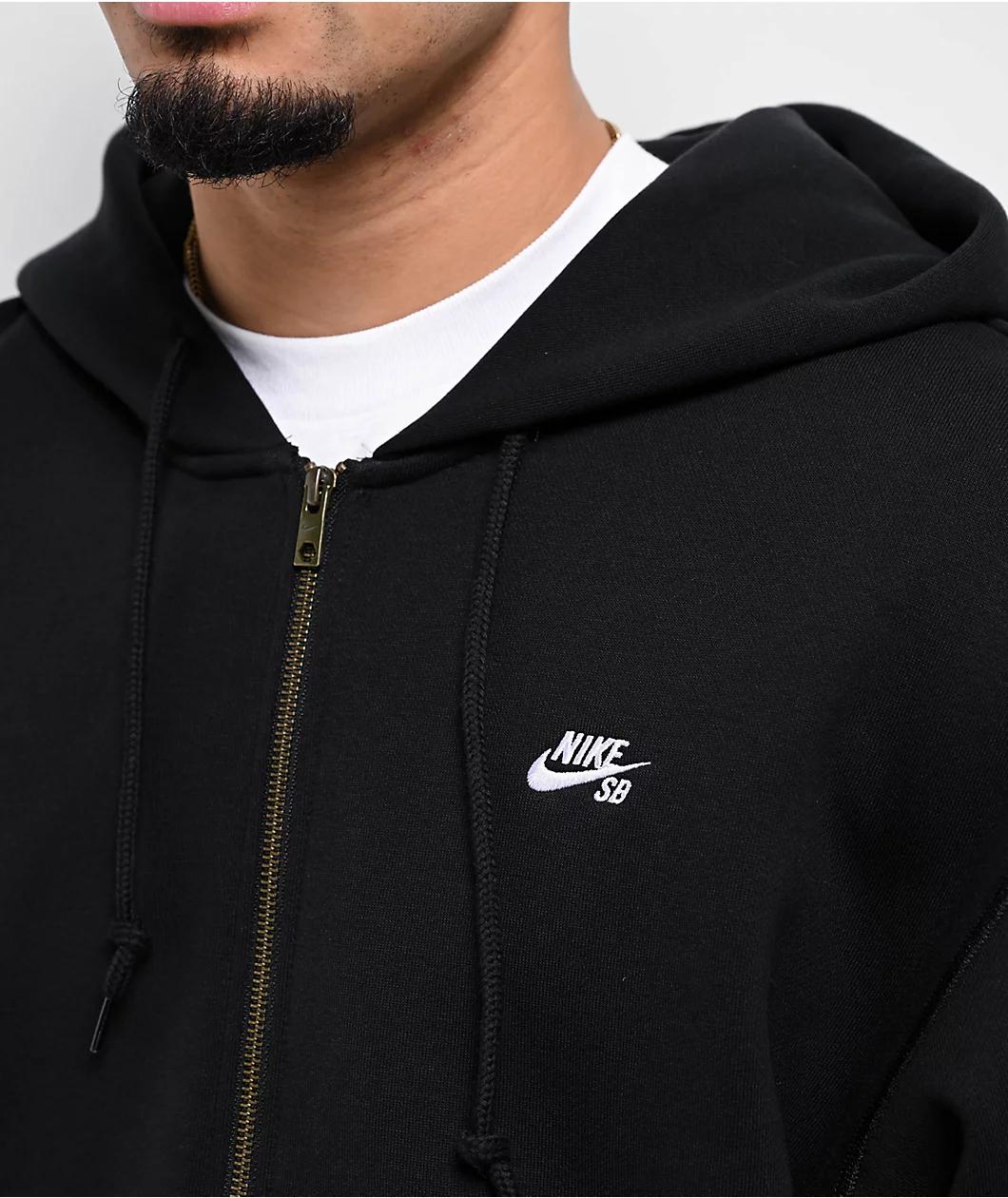Nike SB Black Zip Hoodie Product Image