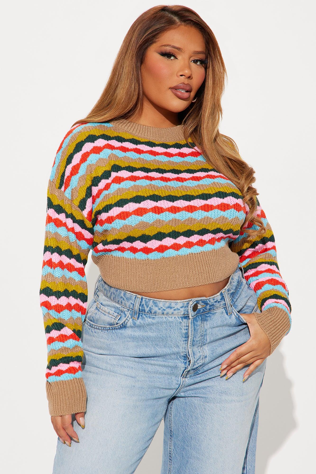 Go To Striped Sweater - Multi Color Female Product Image