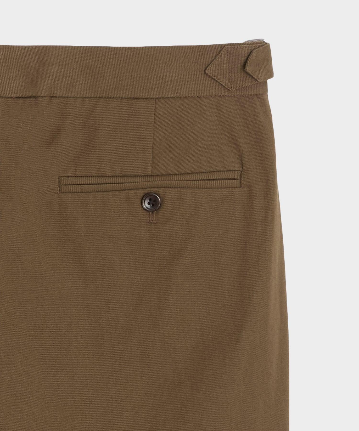 Italian Lightweight Cotton Side Tab Trouser Product Image