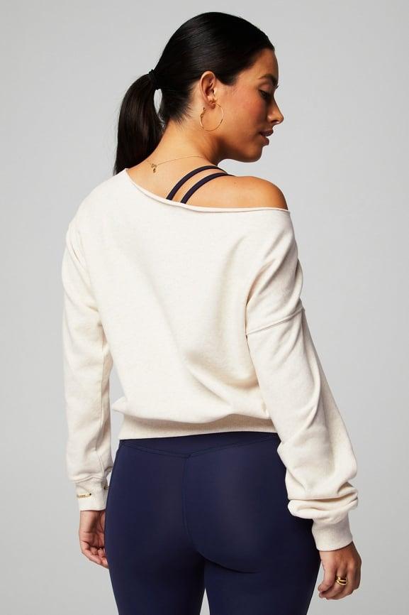 Year Round Terry Off Shoulder Sweatshirt Product Image