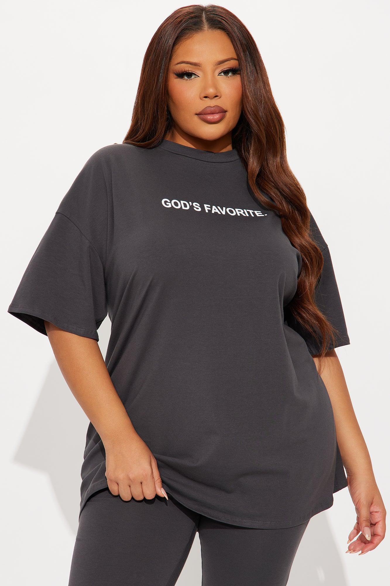 God's Favorite Legging Set - Charcoal Product Image