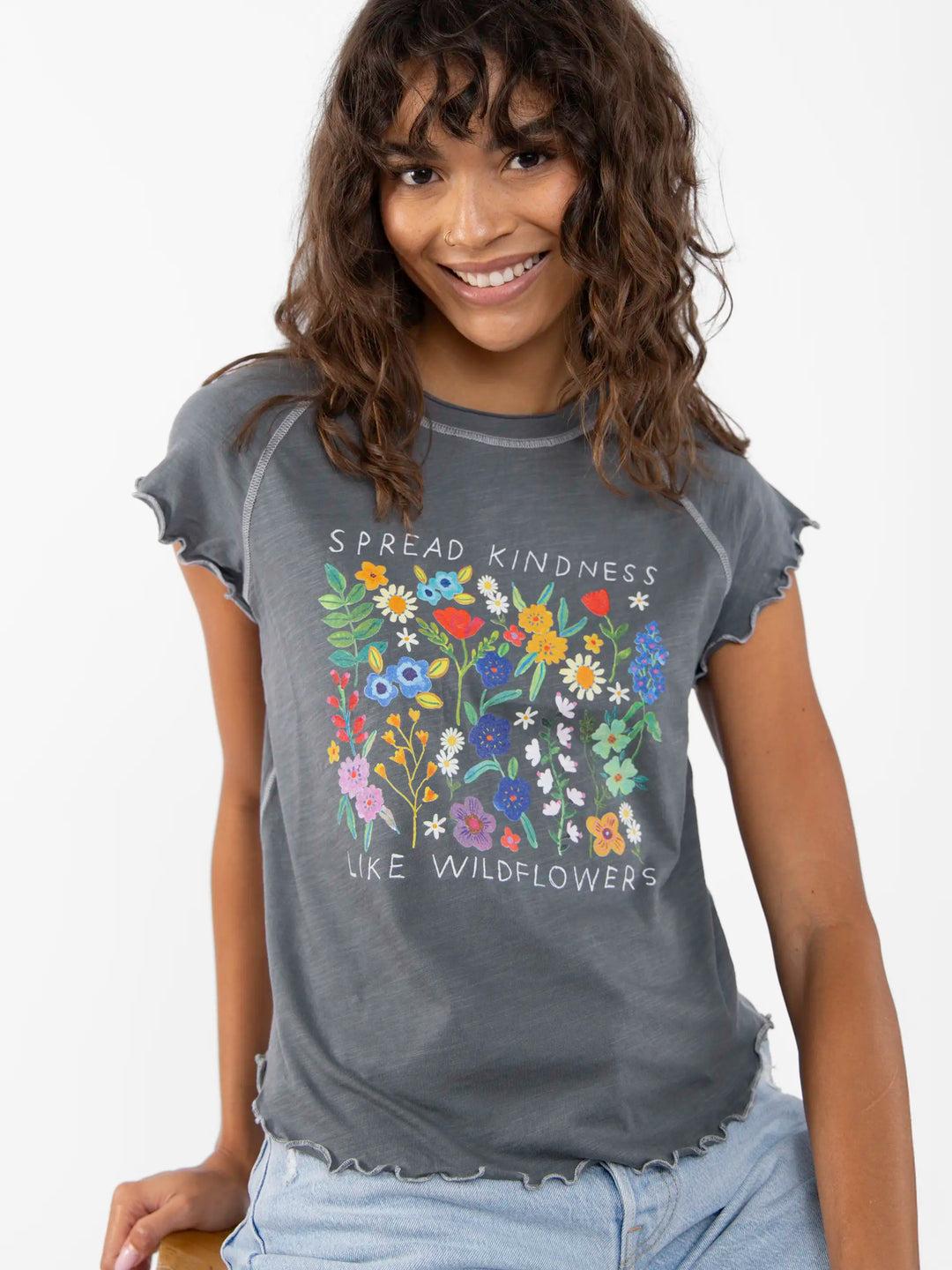 Lily Cotton Short Sleeve Tee Shirt Product Image