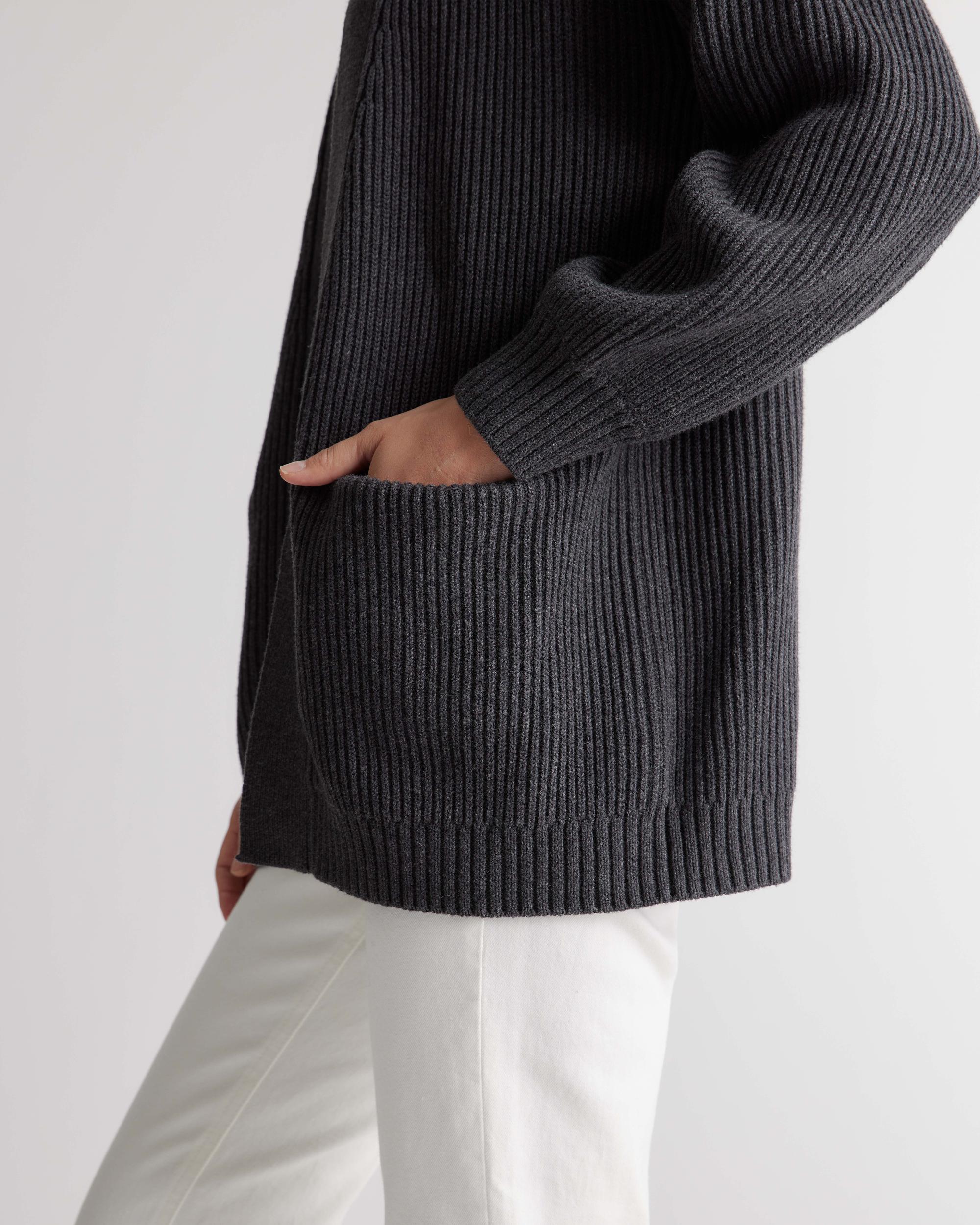 Quince | Women's OverSized Cardigan Sweater Organic Cotton Product Image