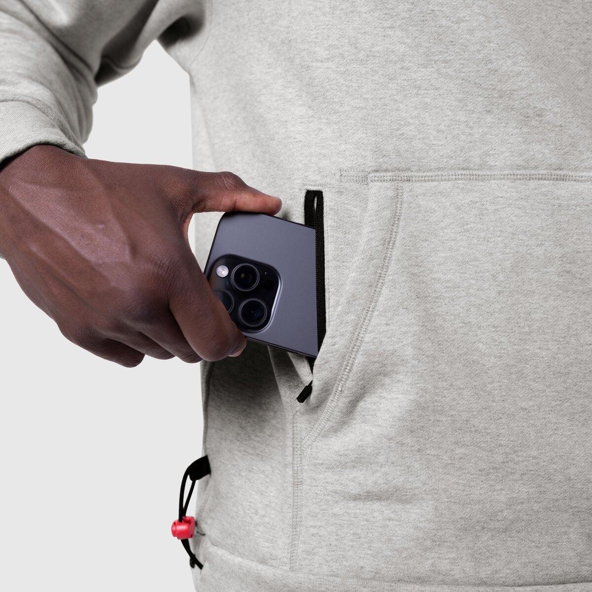 1121. Tech-Terry™ Training Hoodie - Heather Grey "Blade" Product Image