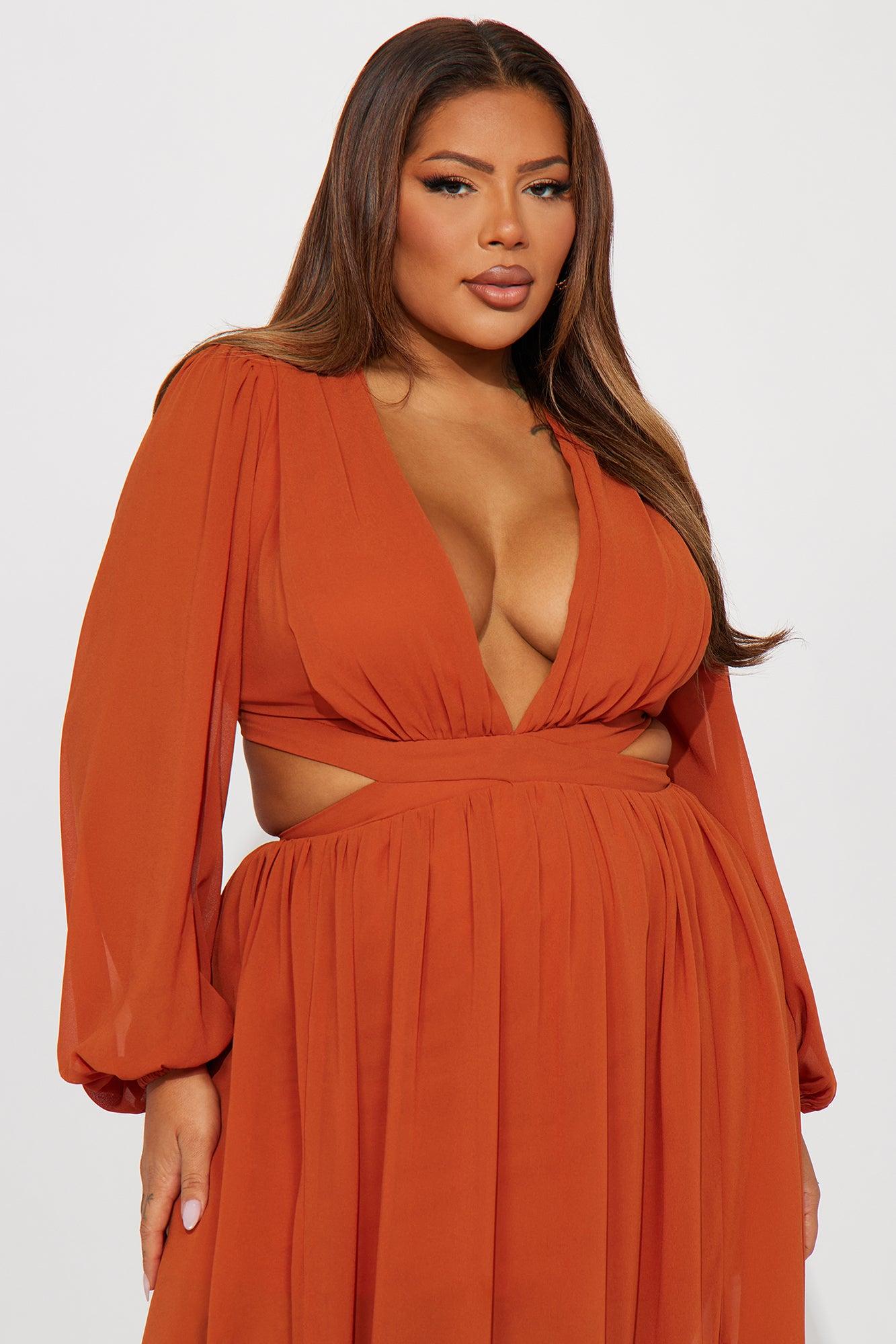 Natalia Maxi Dress - Cognac Product Image