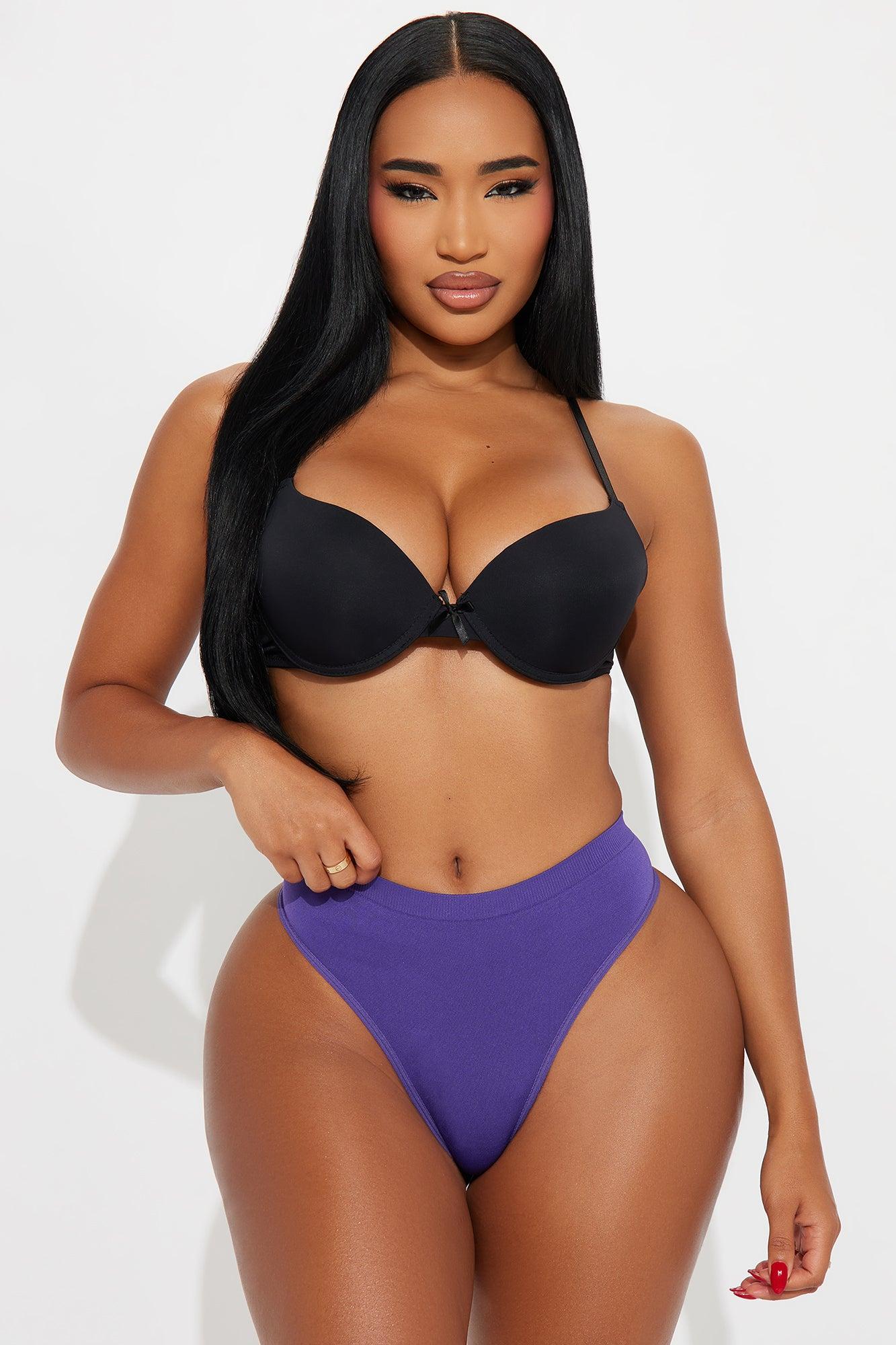 Smooth And Ready Seamless Thong Panty - Purple Female Product Image