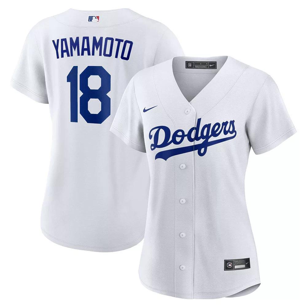 Women's Nike Yoshinobu Yamamoto White Los Angeles Dodgers Home Replica Player Jersey,  Product Image