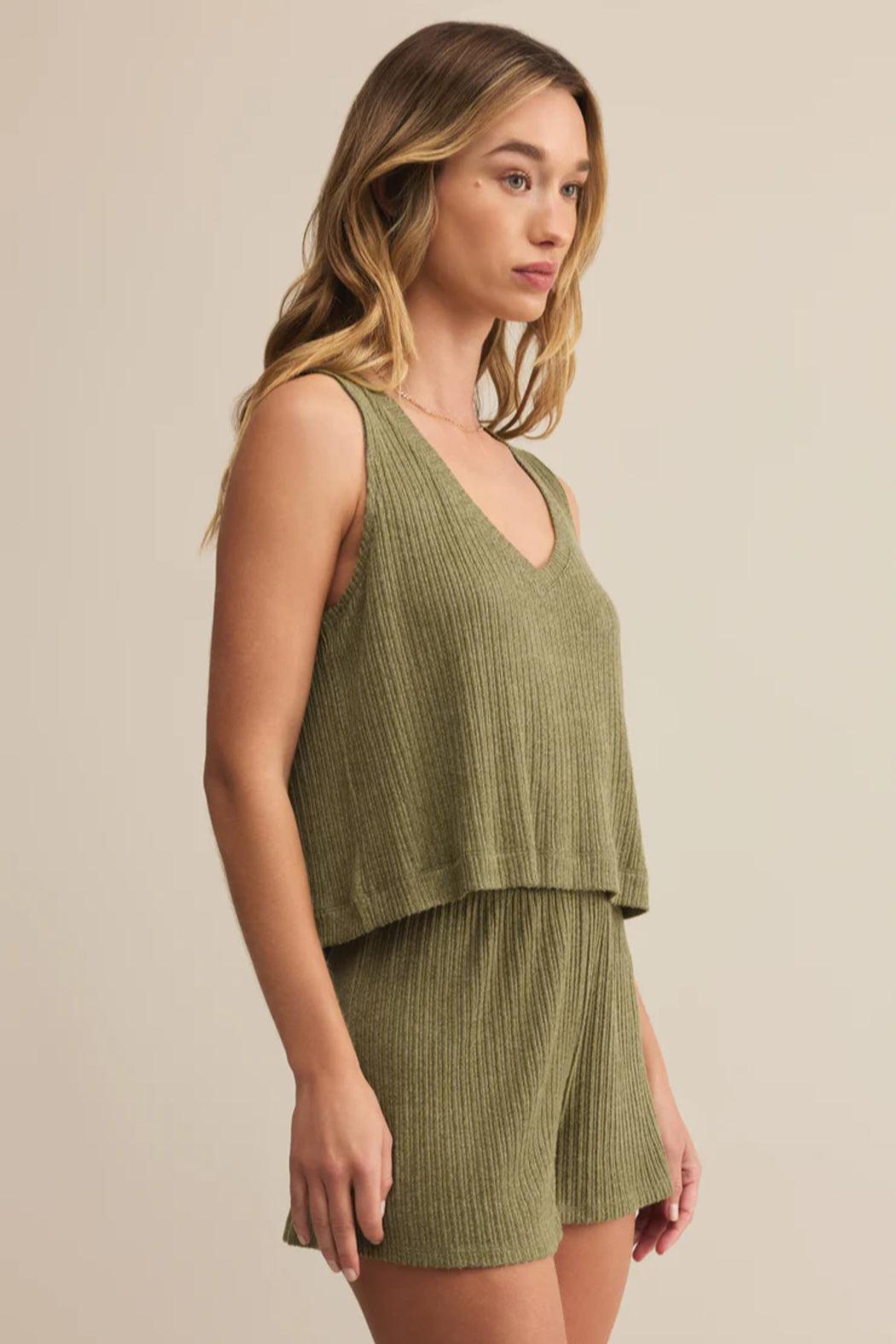 Sloane V-Neck Rib Tank Product Image