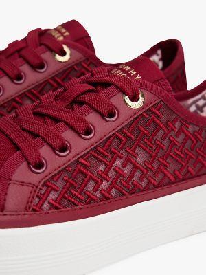 Embroidered TH Monogram Mesh Sneaker Product Image