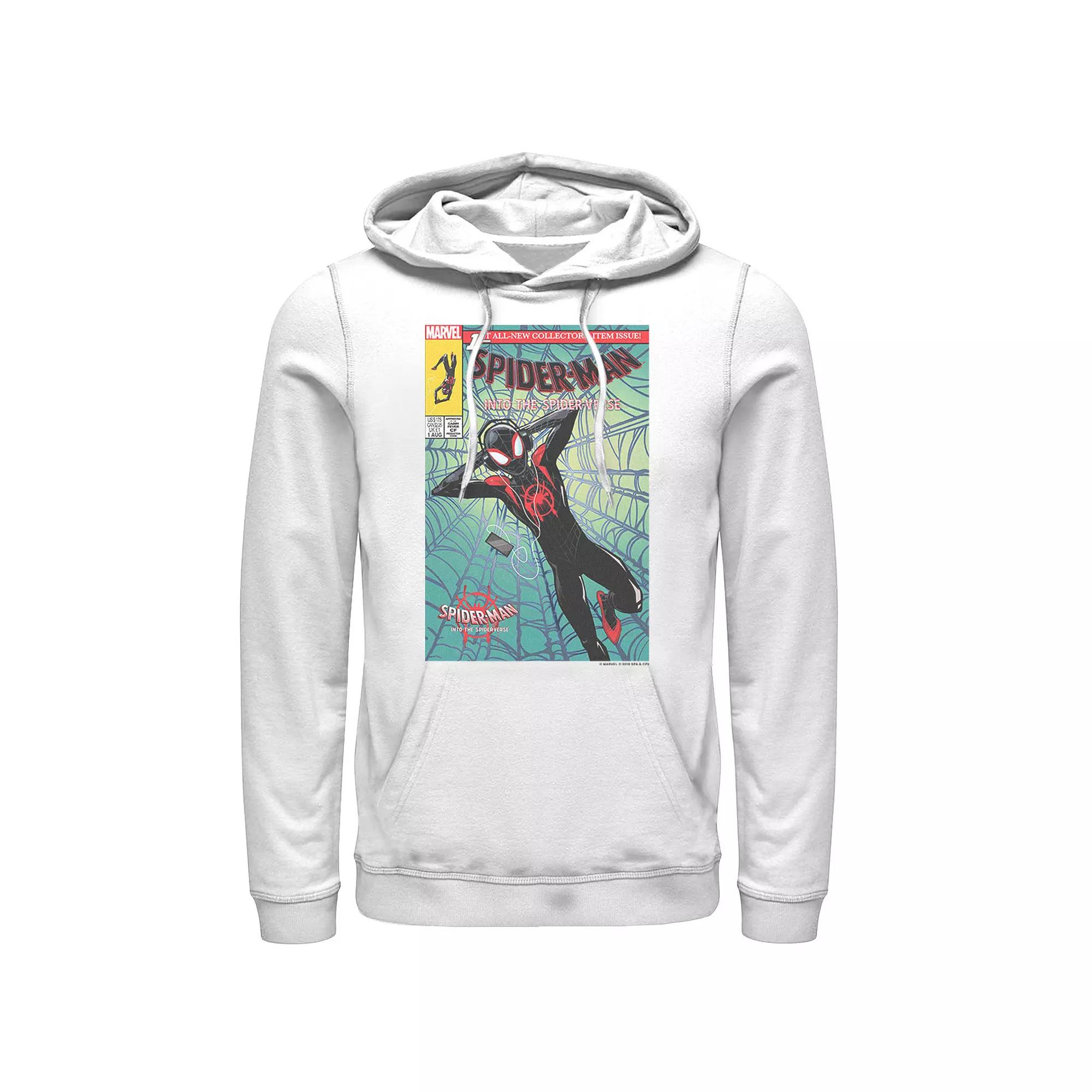 Men's Marvel Spiderverse Collectors Comic Cover Graphic Hoodie,  Product Image