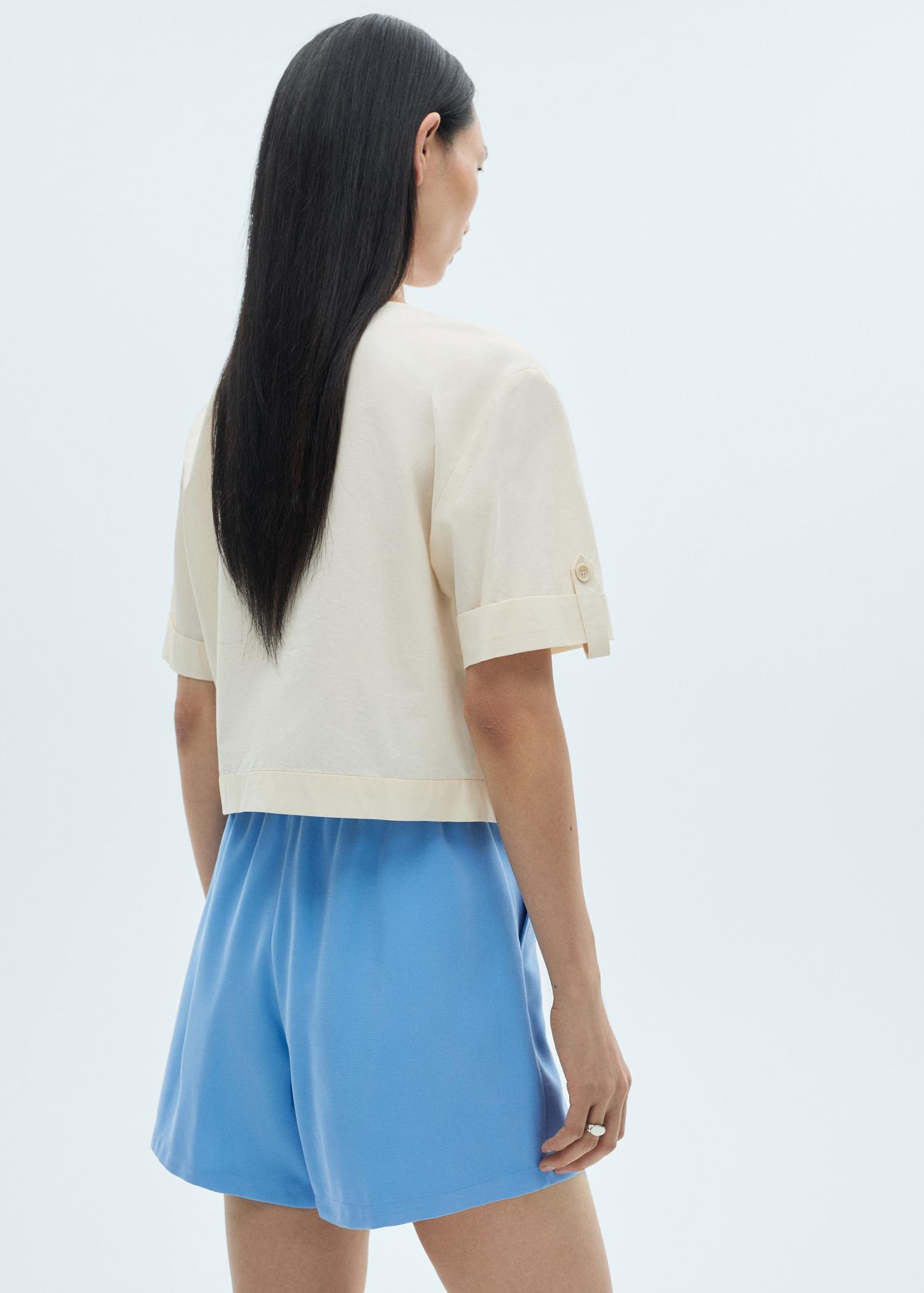 Elastic waist shorts - Women | MANGO USA Product Image