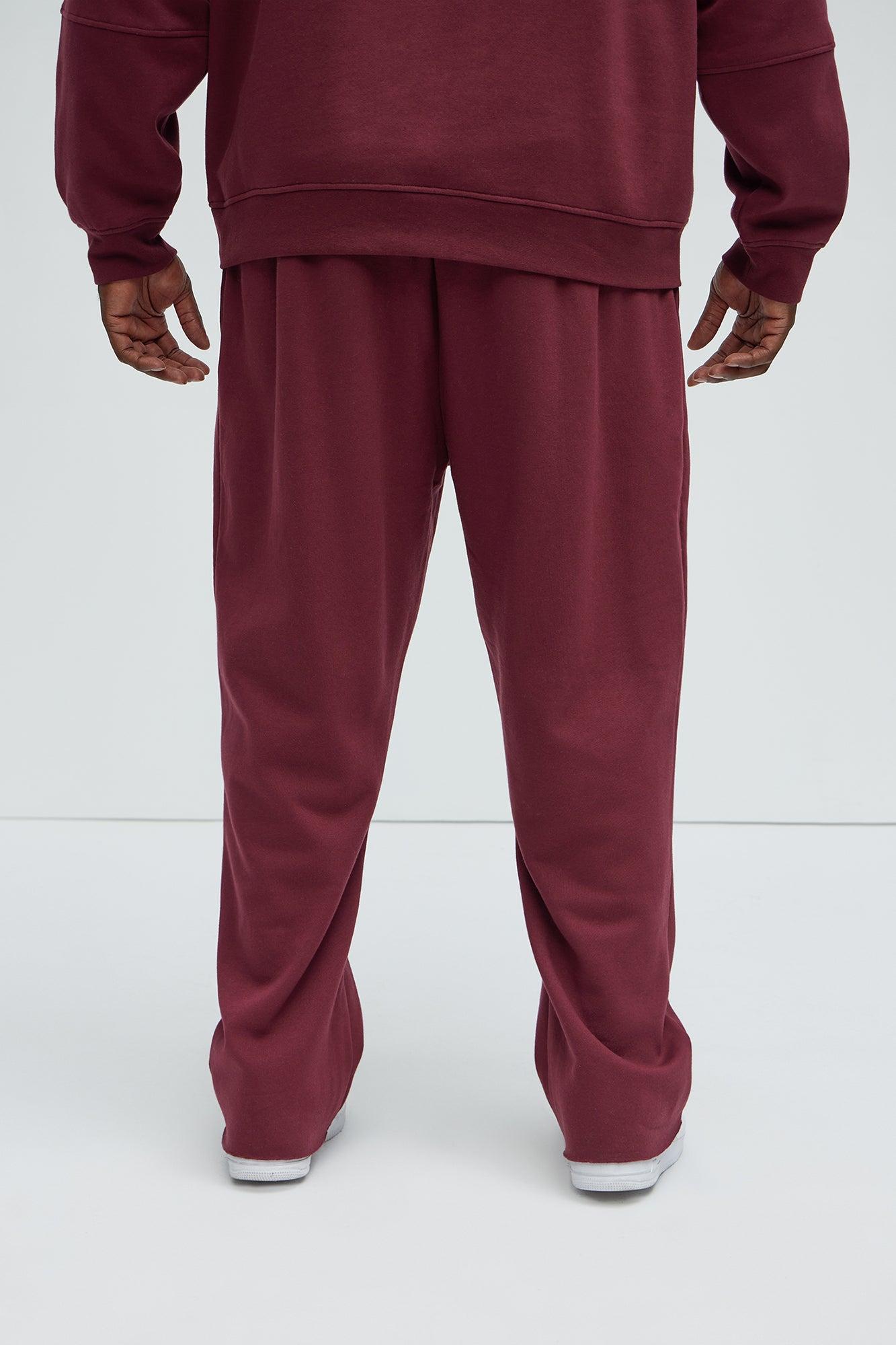 Rodeo Drive LA Sweatpants - Burgundy Product Image