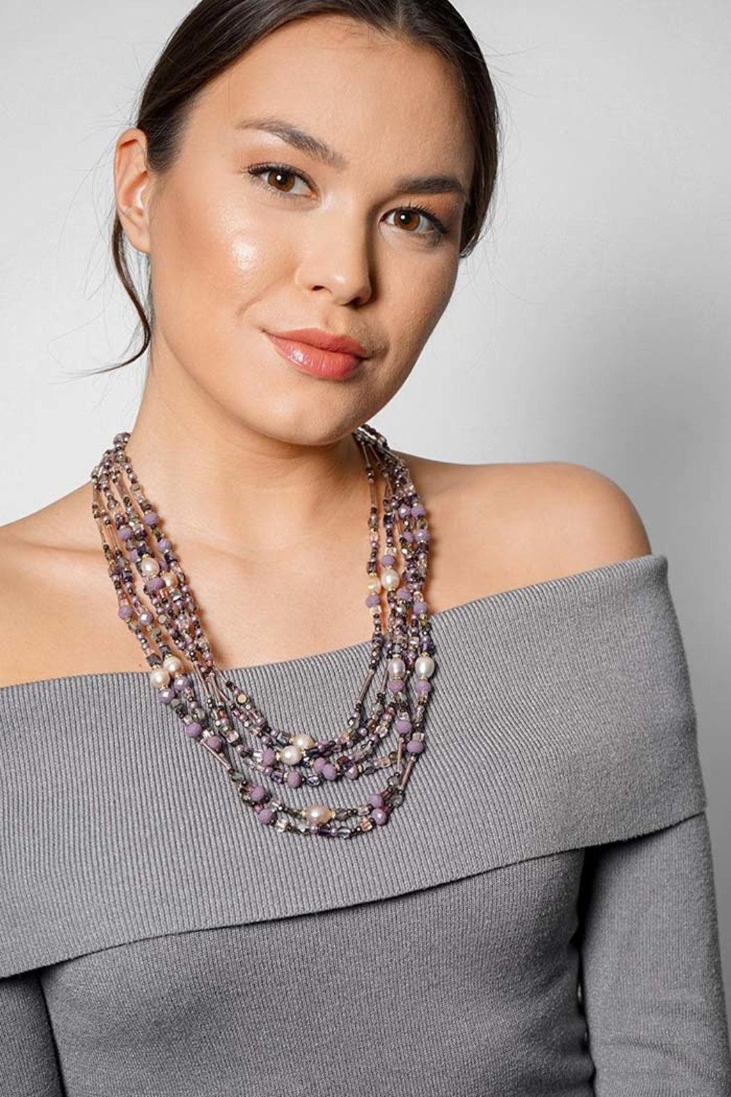 Crystal Layered Necklace Product Image
