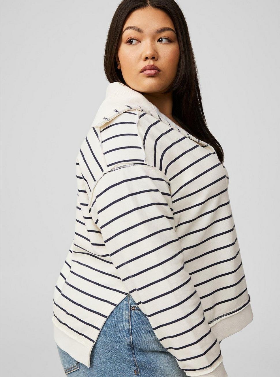V-Neck Pullover Sweatshirt Product Image