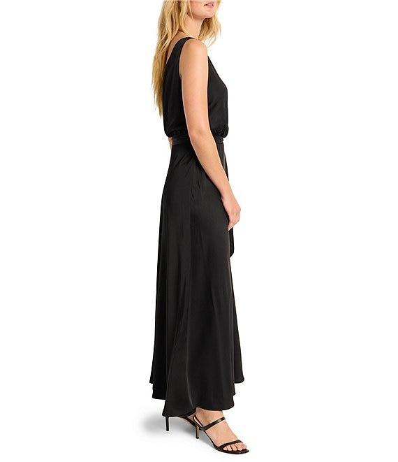 NIC + ZOE Bianca Woven V-Neck Sleeveless Blouson Maxi Dress Product Image