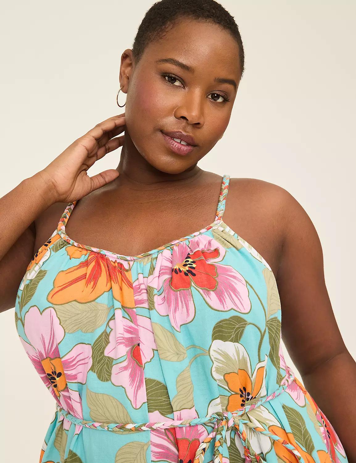 Gauze Braided-Detail Wide Leg Jumpsuit Product Image