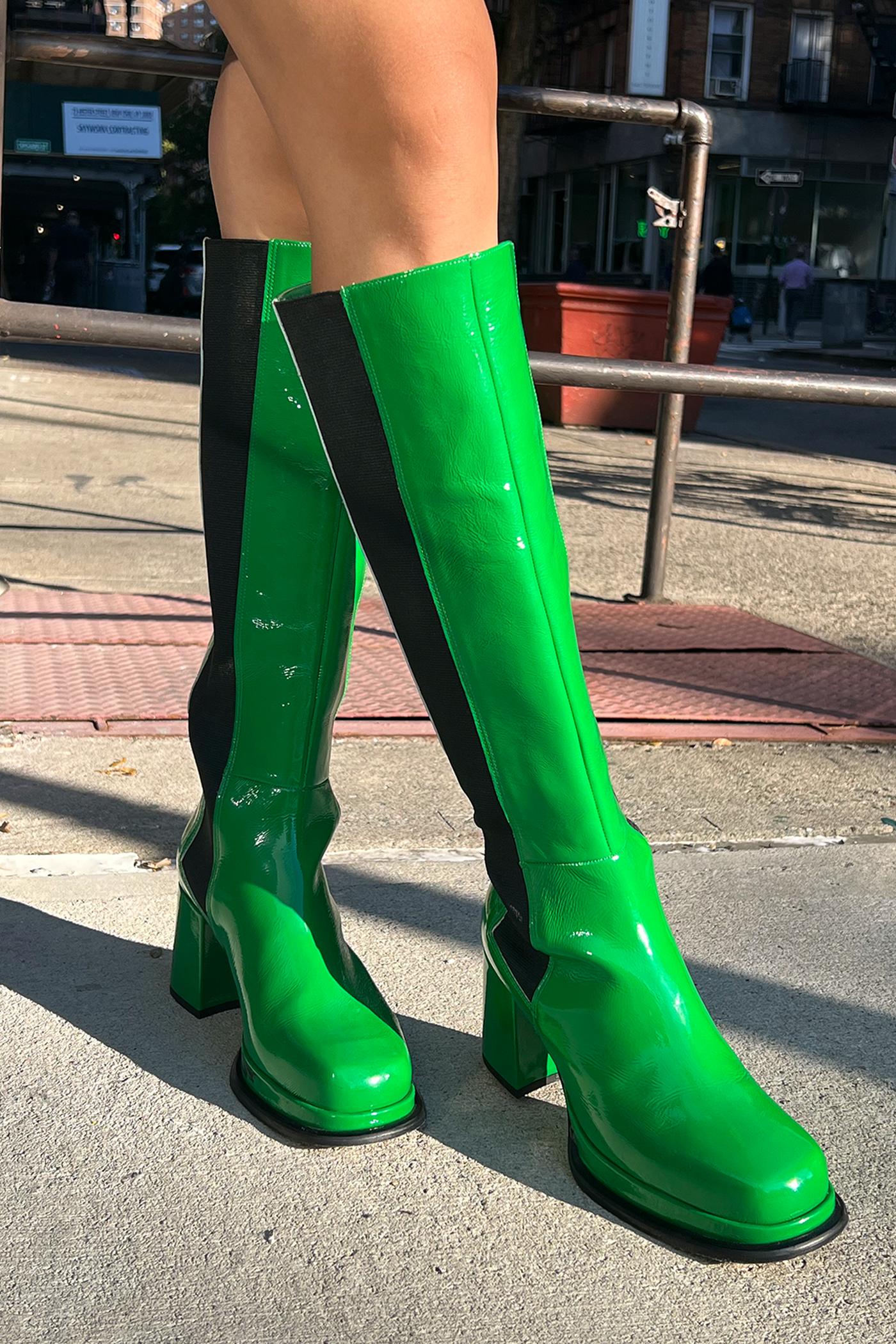 Knee High Boot - Kelly Green Product Image