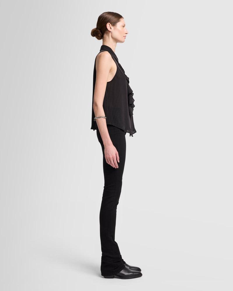 Ruffle Bow Halter Top Product Image