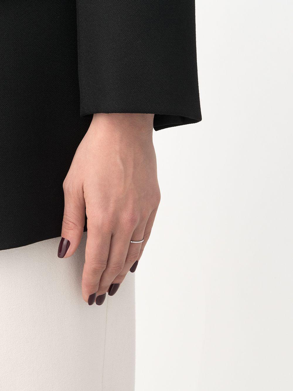 18kt white gold Slick polished ring Product Image