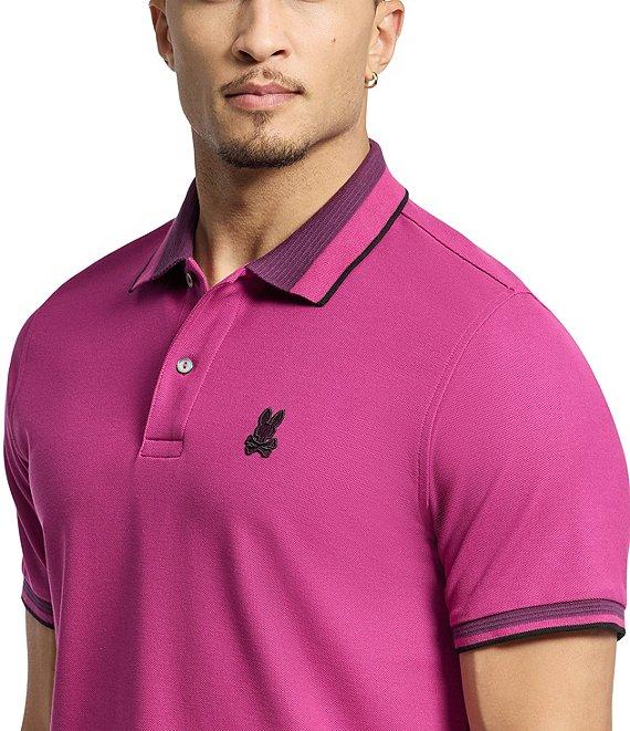 Psycho Bunny Park City Pique Short Sleeve Polo Shirt Product Image
