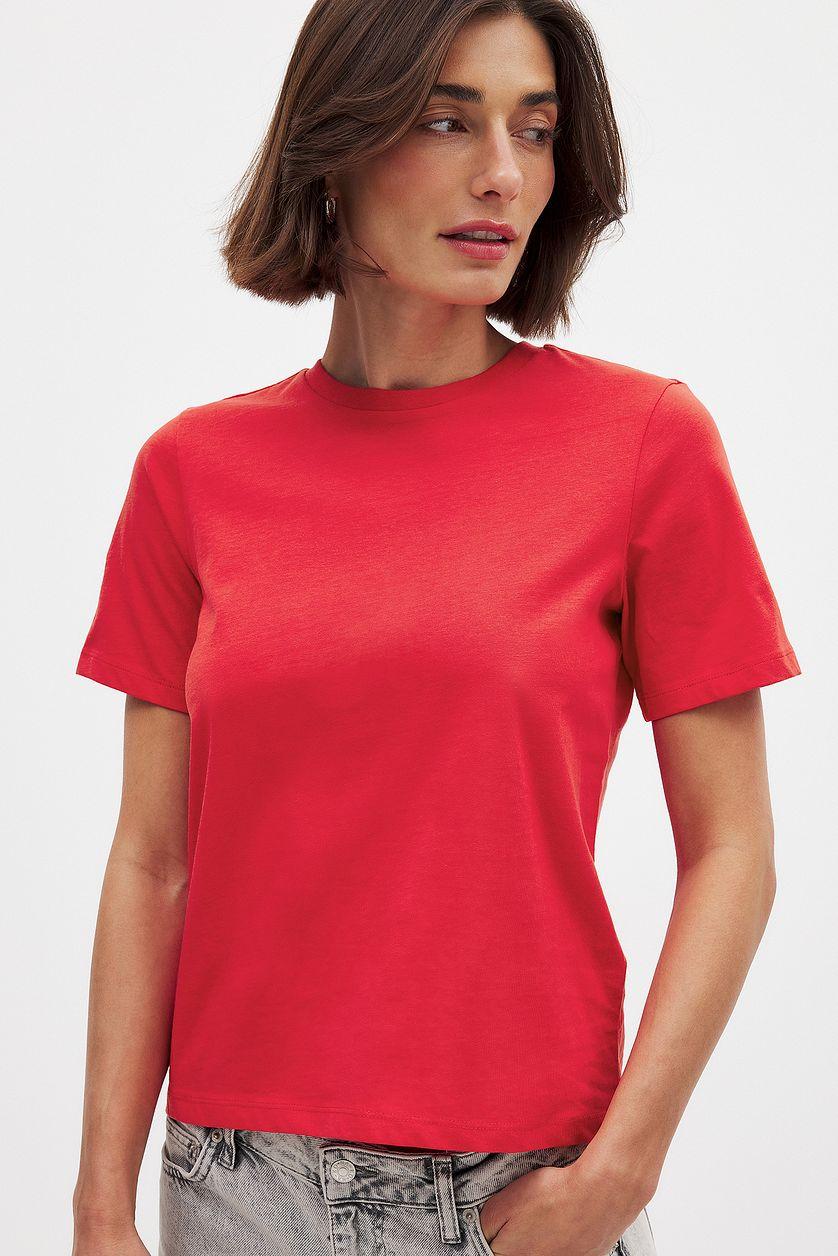 Round Neck Cotton T-Shirt Product Image