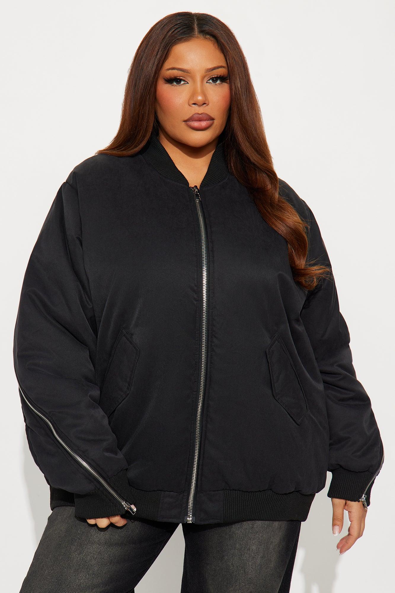 City Hustle Bomber Jacket - Black Female Product Image