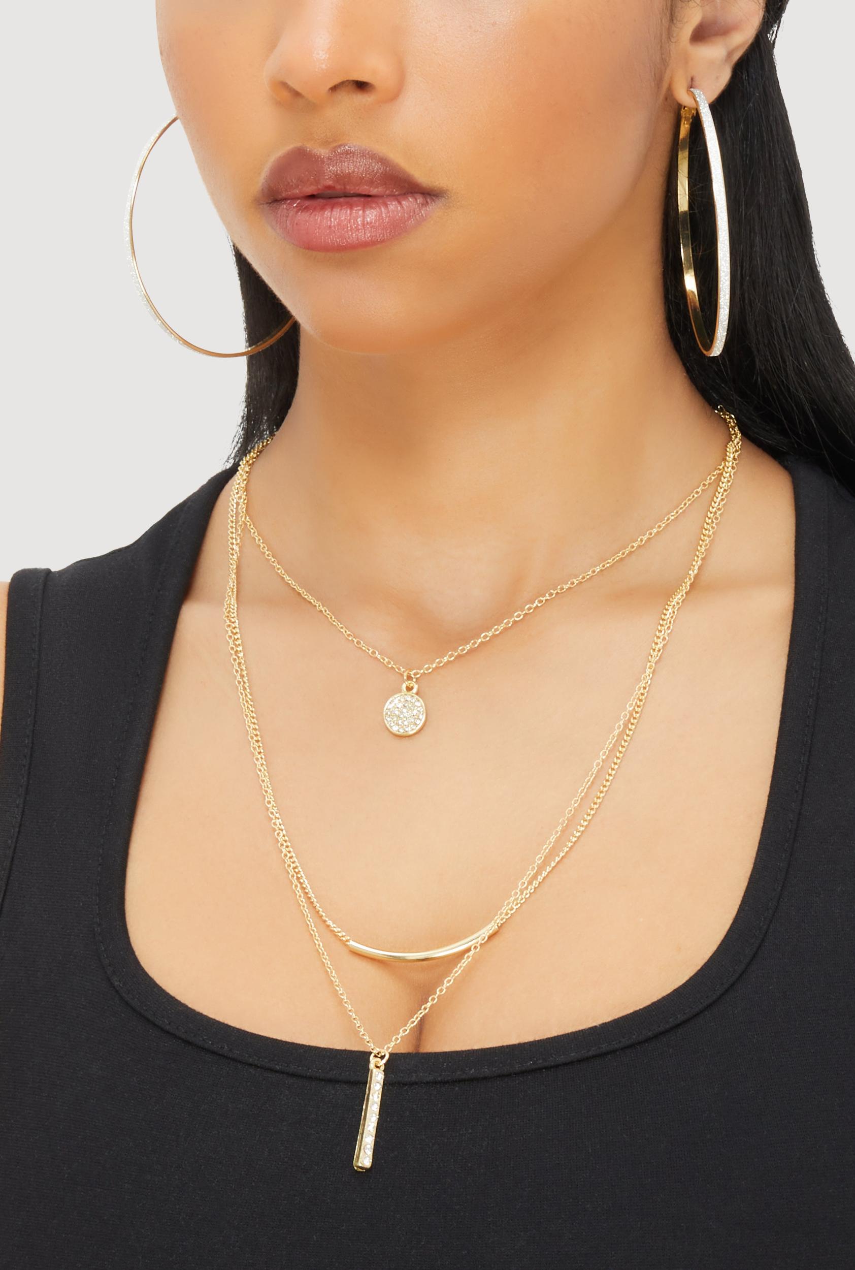 Metallic Hoop Earrings Set of 6 Male Product Image