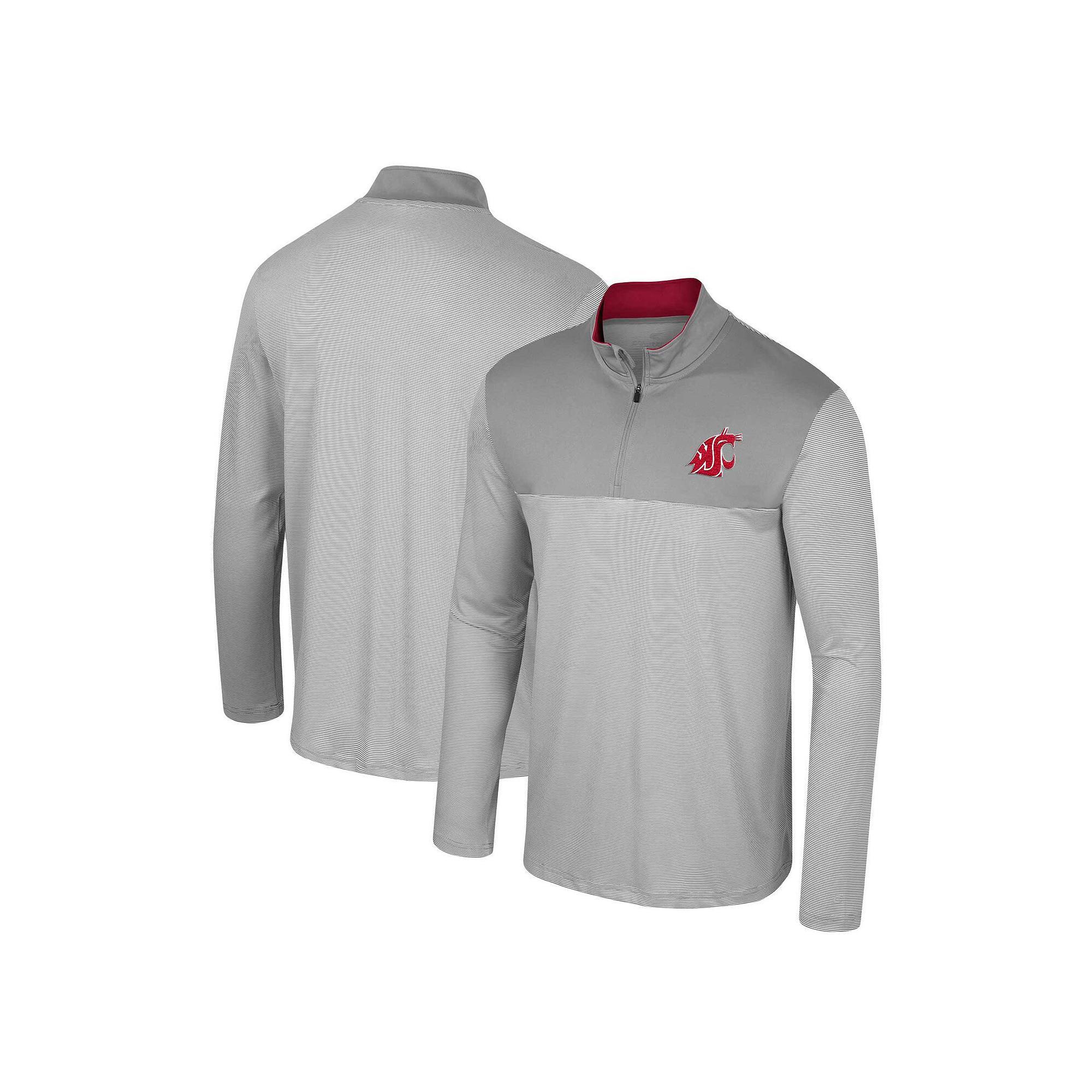 Men's Colosseum Gray Oregon State Beavers Tuck Quarter-Zip Top,  Product Image