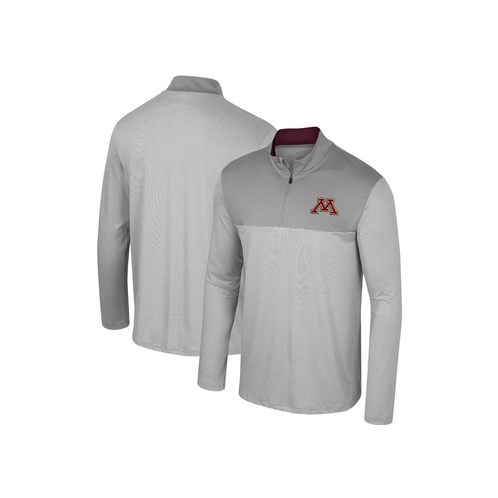 Men's Colosseum Gray Oregon State Beavers Tuck Quarter-Zip Top,  Product Image