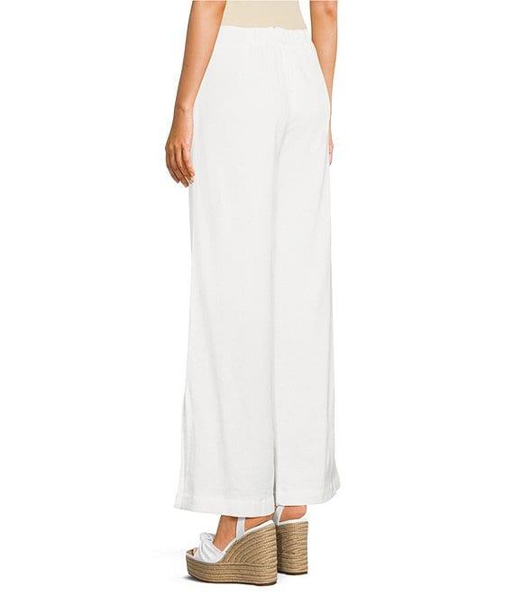 GB High Waisted Wide Leg Linen Pants Product Image