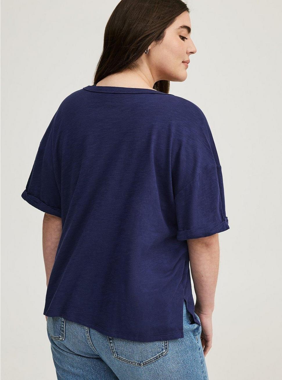 V-Neck Heritage Slub Henley Product Image