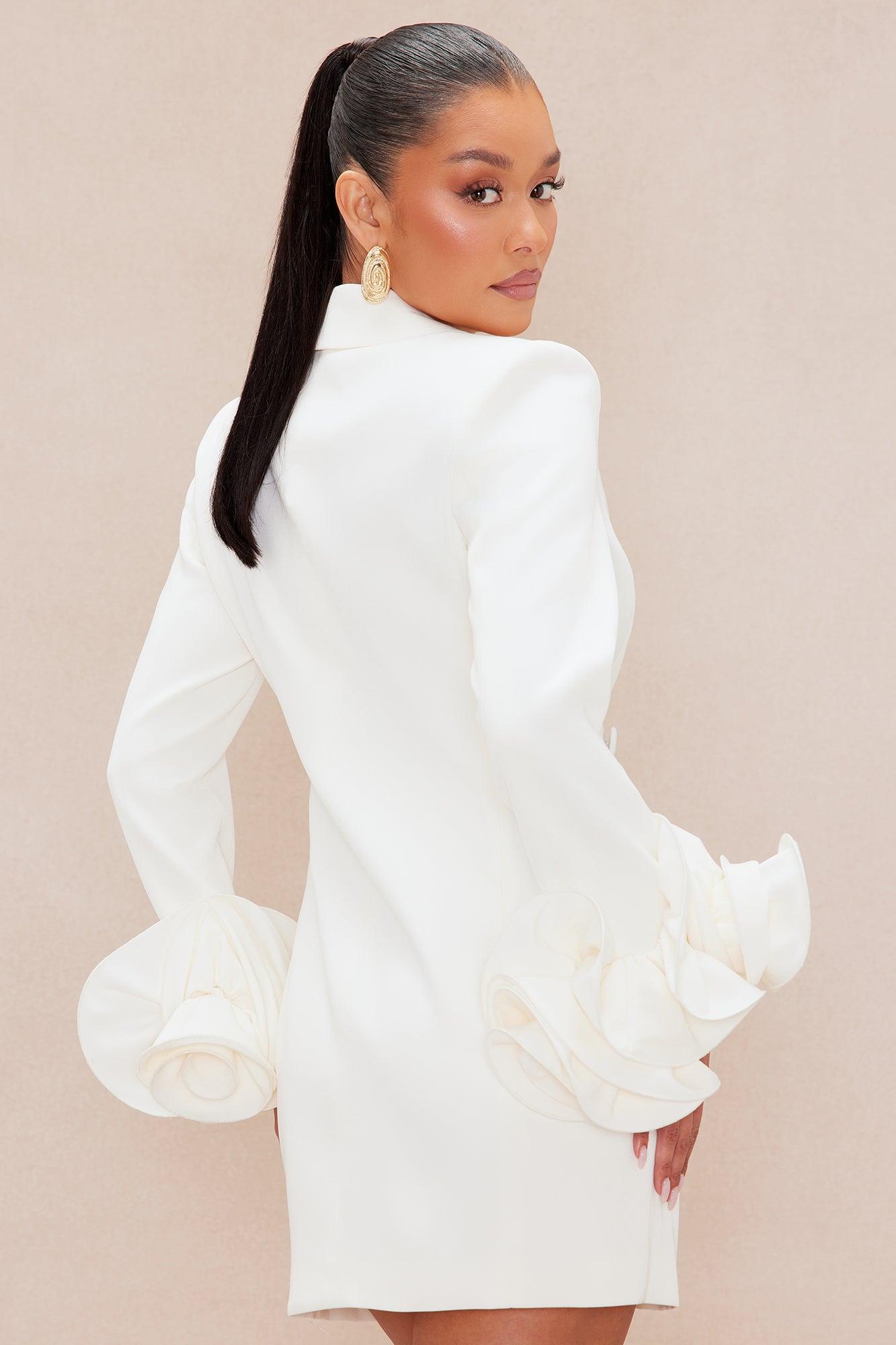 Amora Blazer Mini Dress - Ivory Product Image