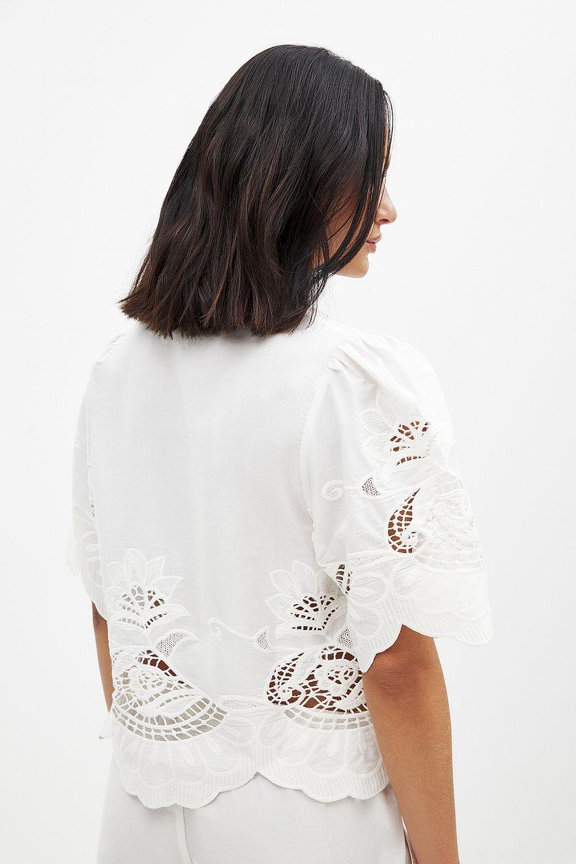 Anglais Tie Front Blouse Product Image