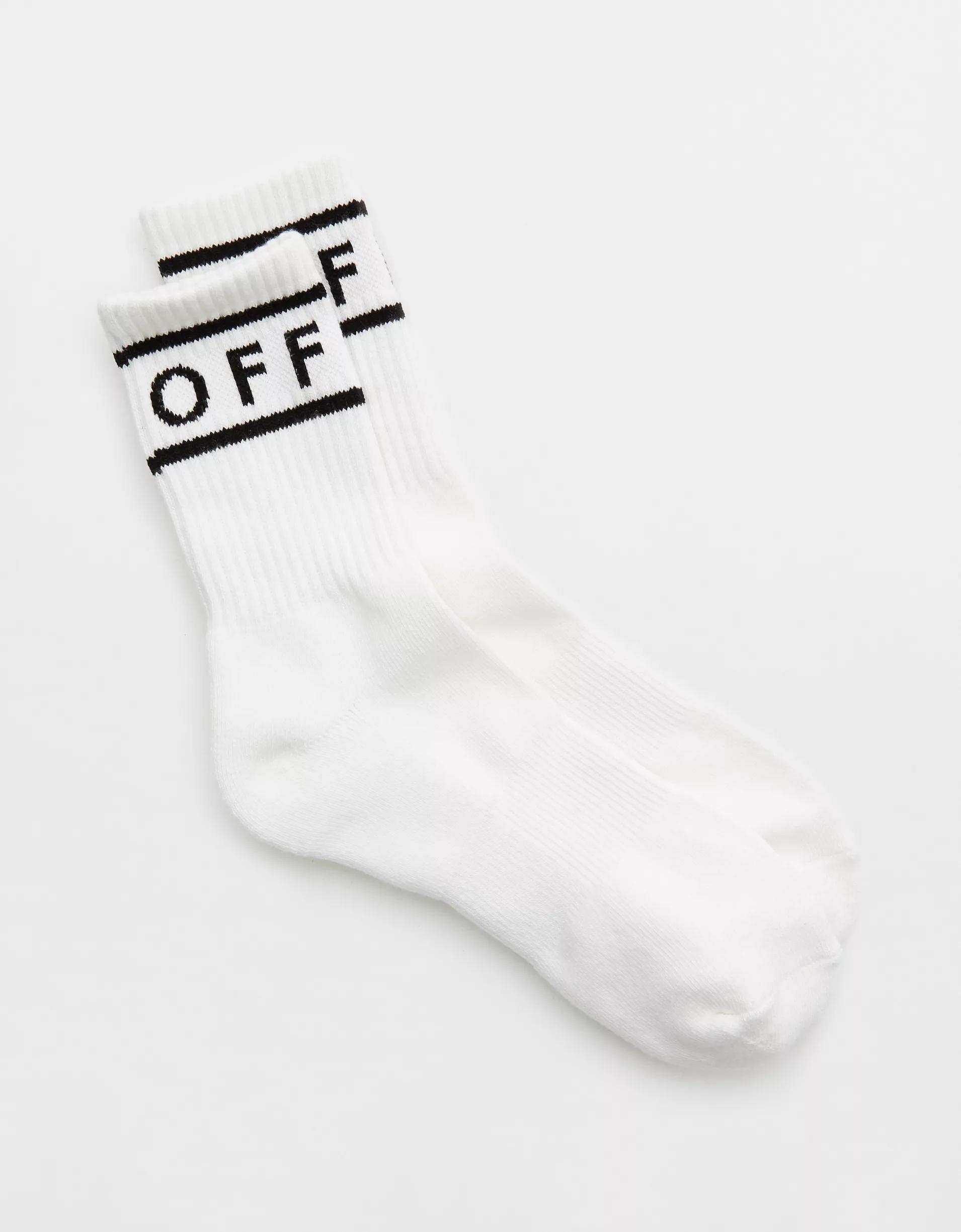 OFFLINE By Aerie Graphic Crew Socks Product Image