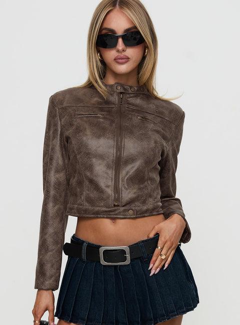 Anfield Jacket Brown Product Image