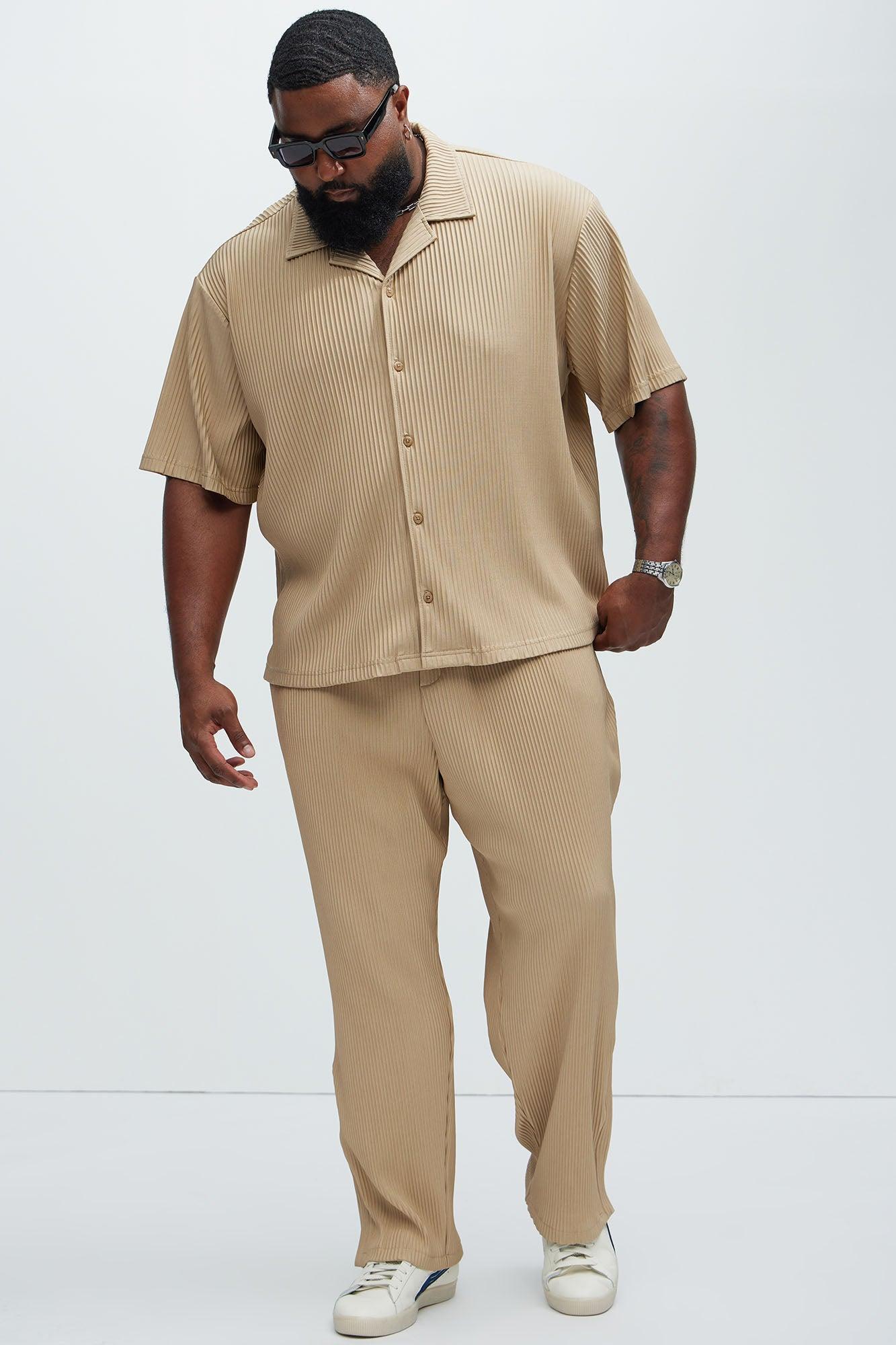 Potential Pleated Shirt - Tan Product Image