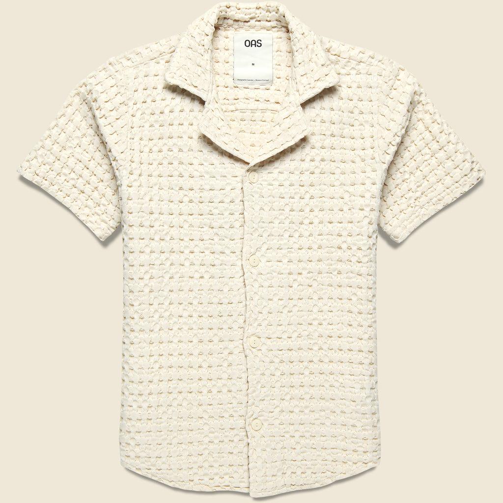 Waffle Terry Shirt - Ecru Product Image