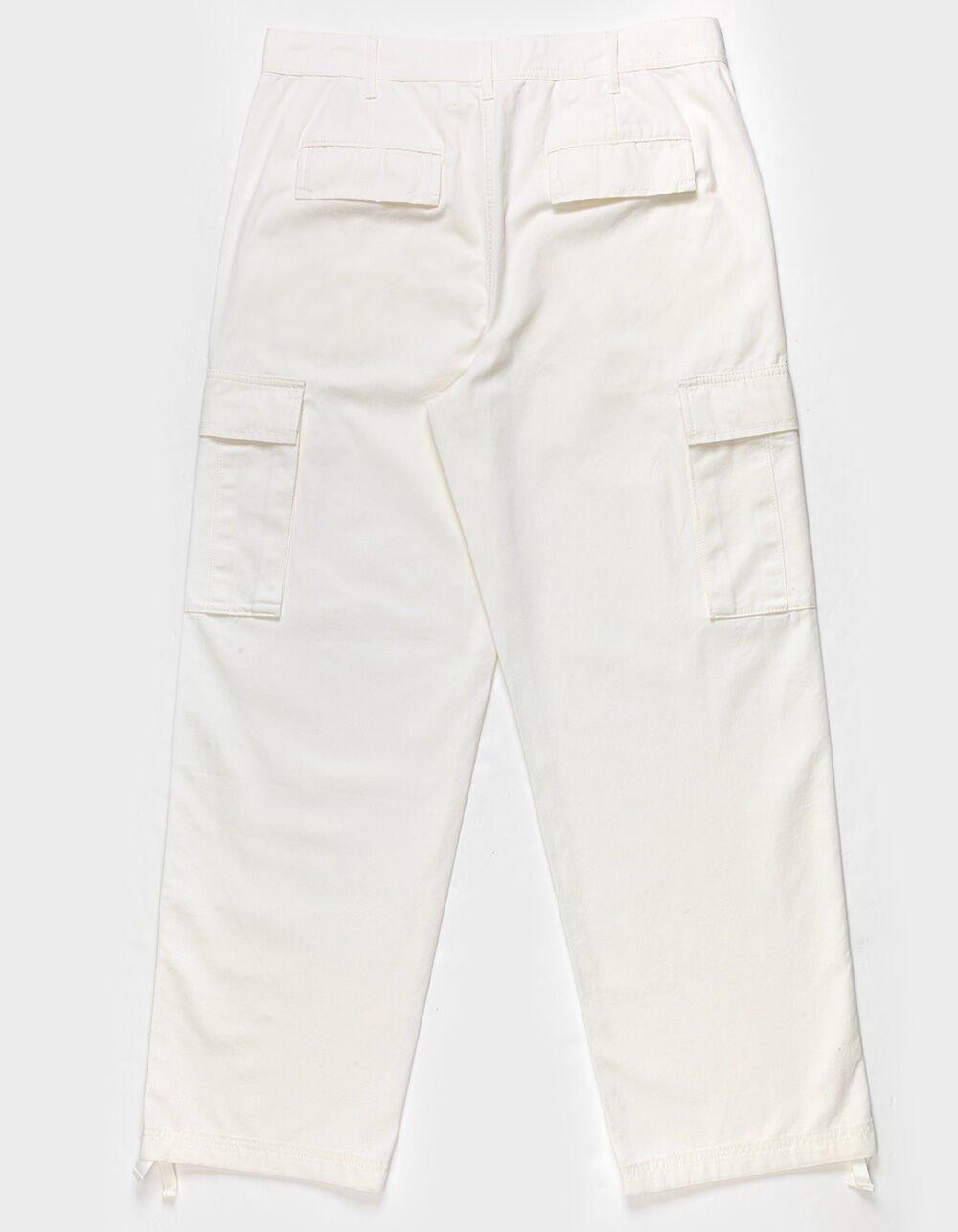 RSQ Mens Loose Cargo Pants - OFF WHITE Product Image