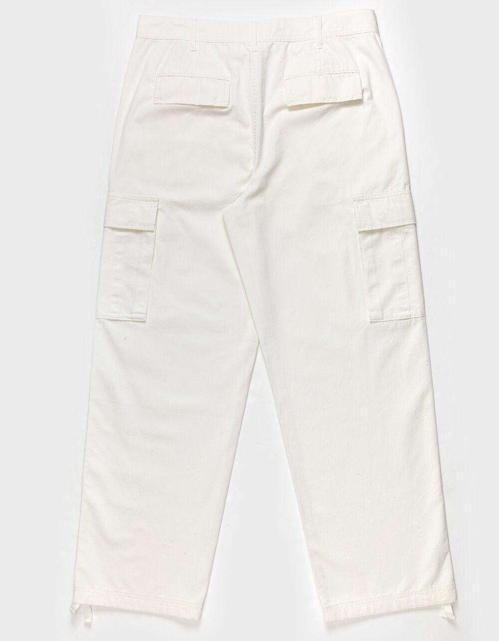 RSQ Mens Loose Cargo Pants - OFF WHITE Product Image