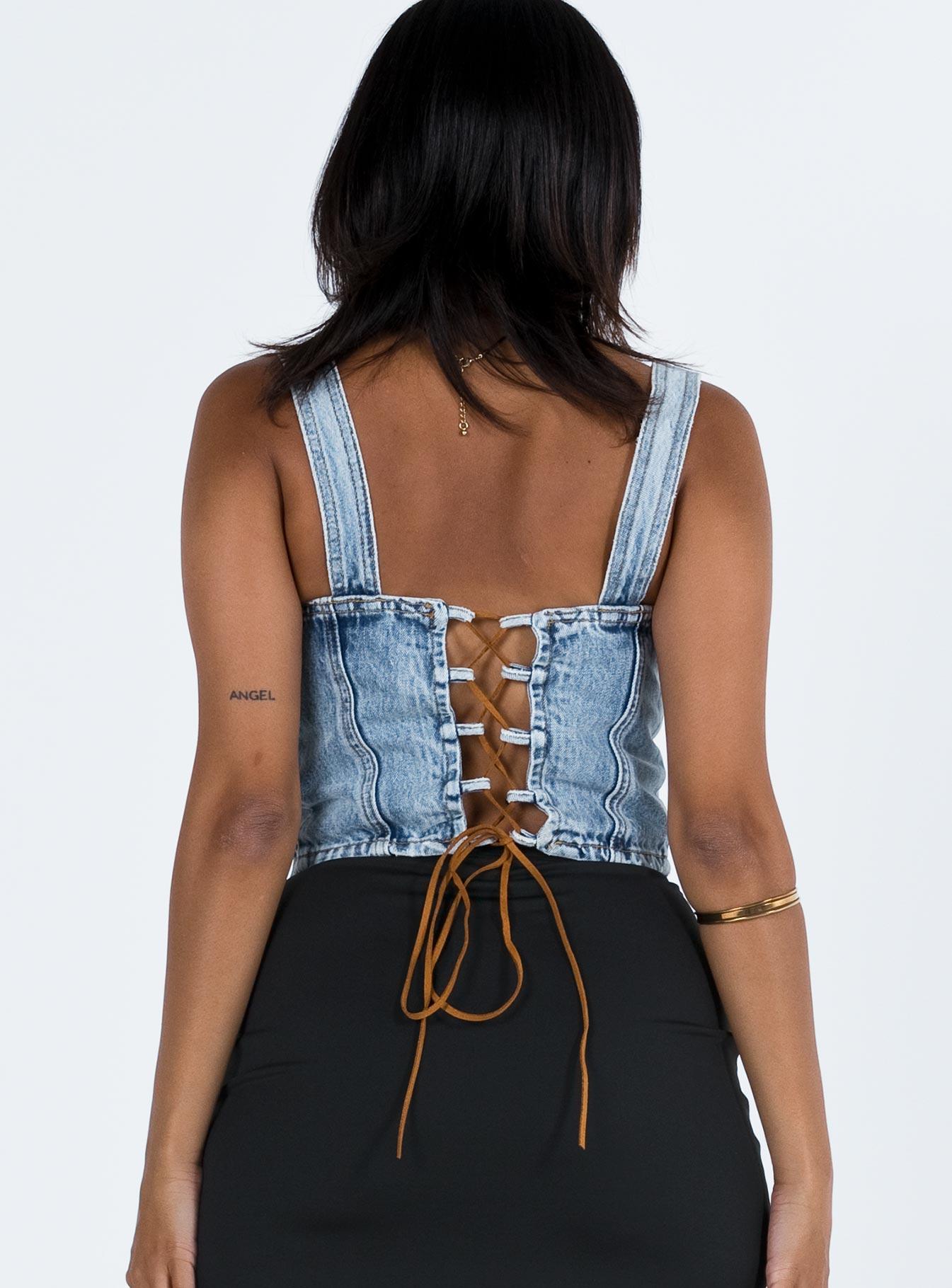 Coulter Corset Denim Product Image