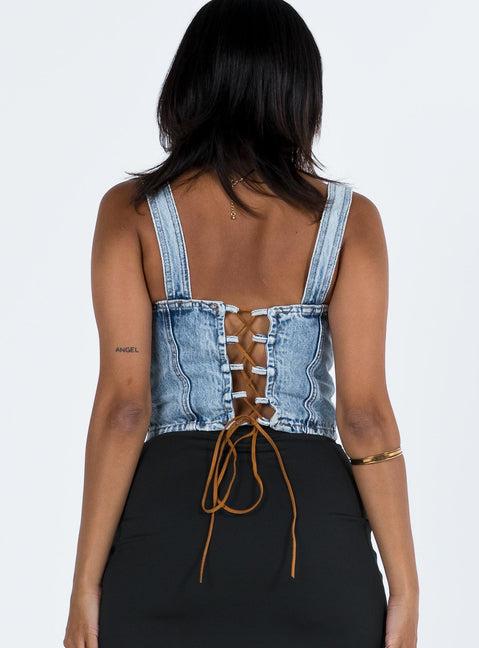 Coulter Corset Denim Product Image