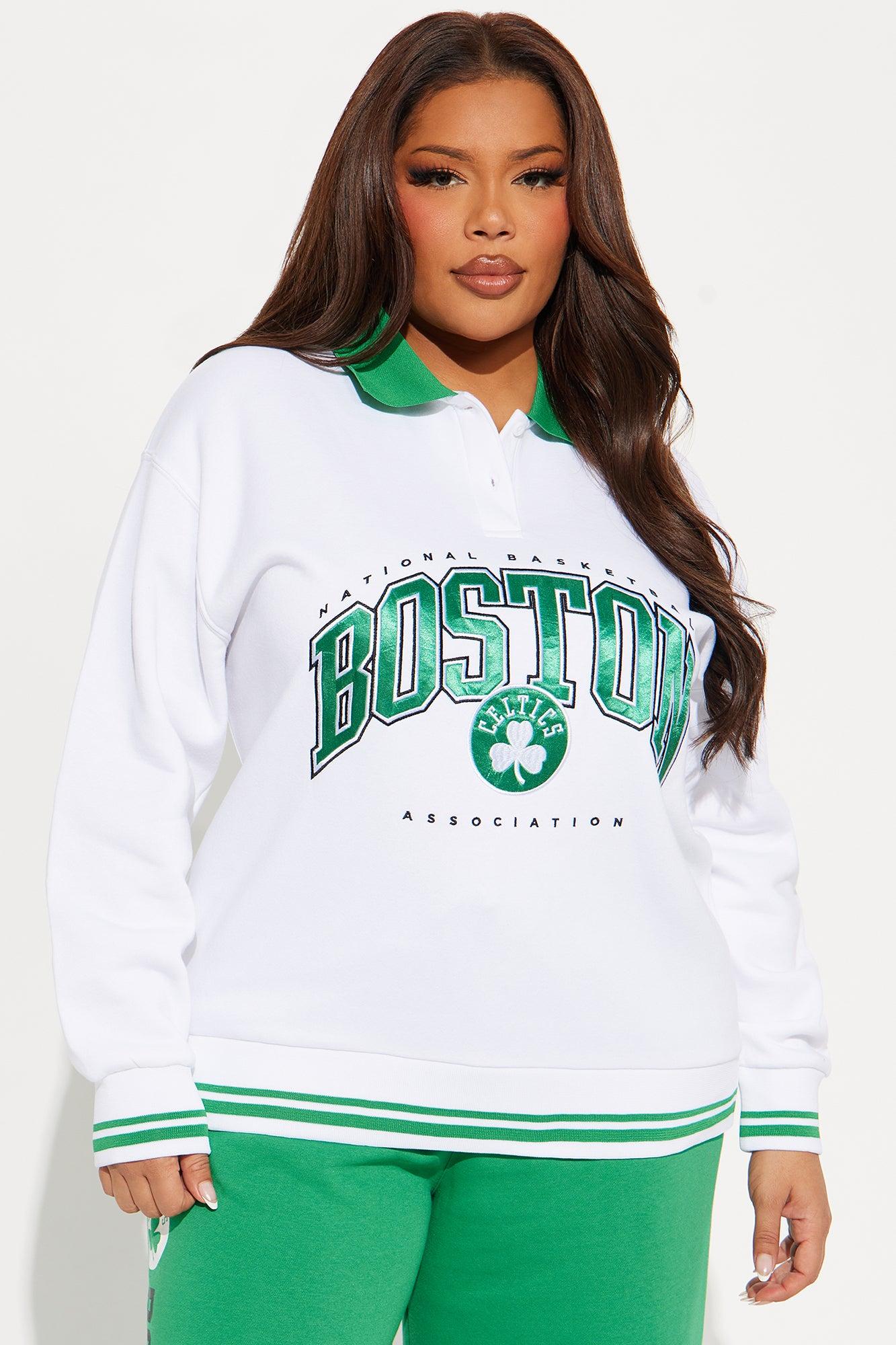 Boston Celtics Warm Up Sweatshirt - White Product Image