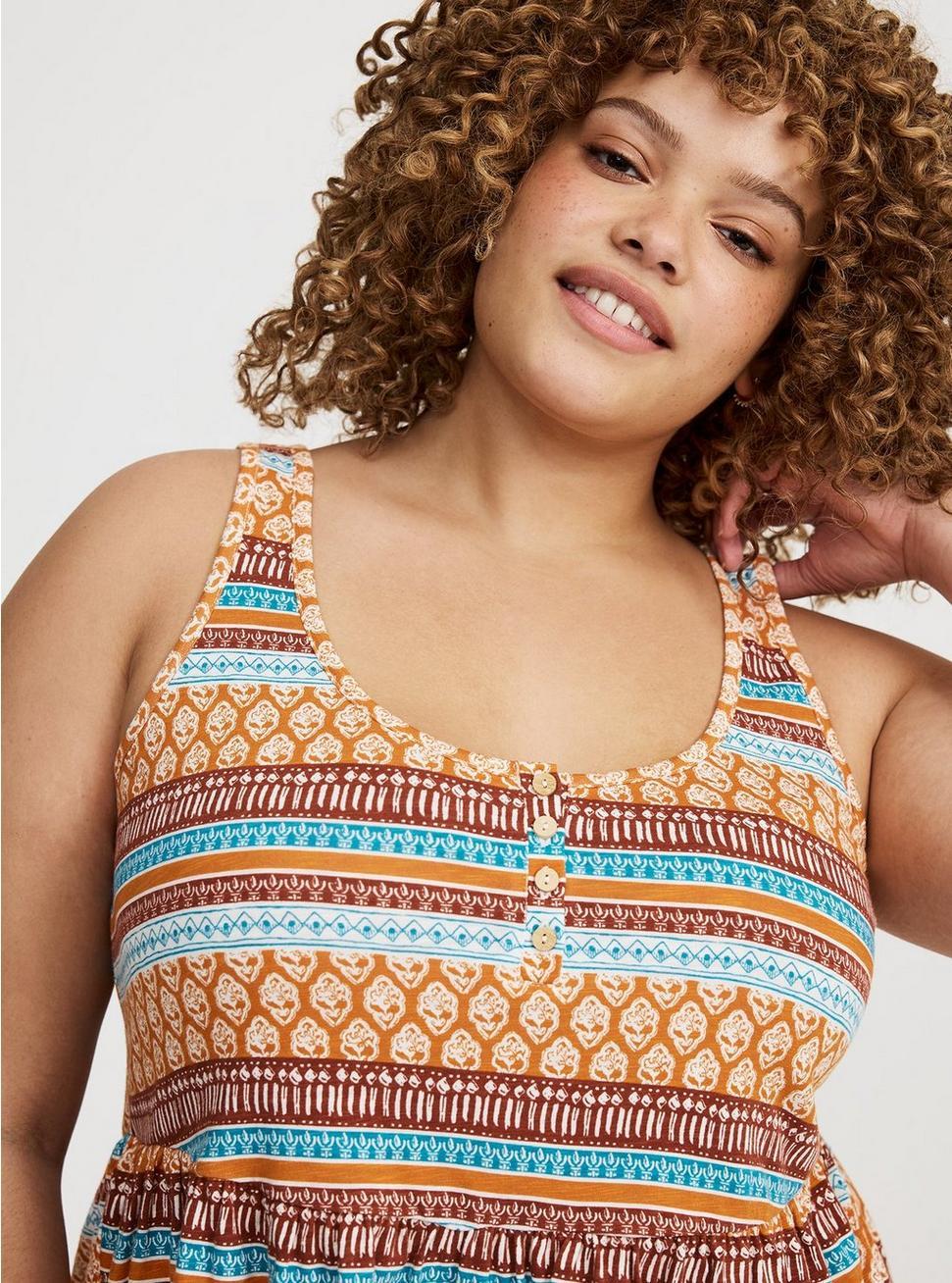 Babydoll Henley Top Product Image