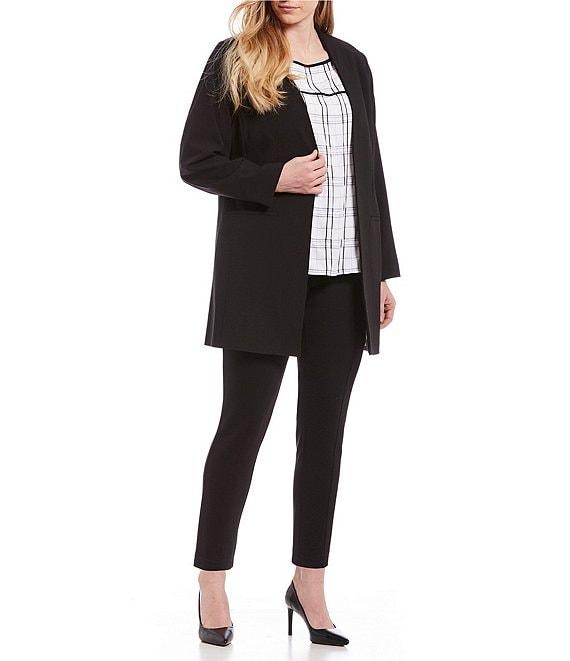 Calvin Klein Plus Size Roll Sleeve Jacket Product Image