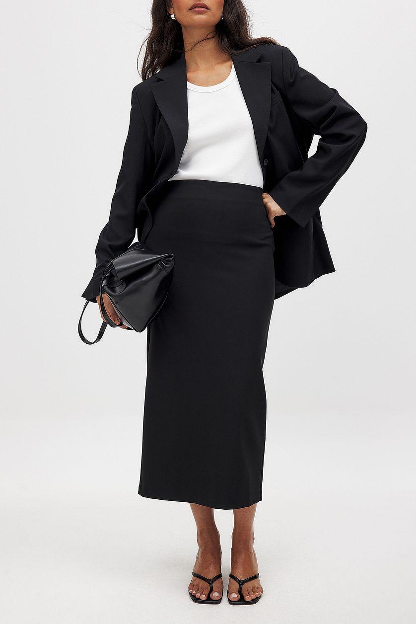 Mid Waist Midi Skirt Product Image