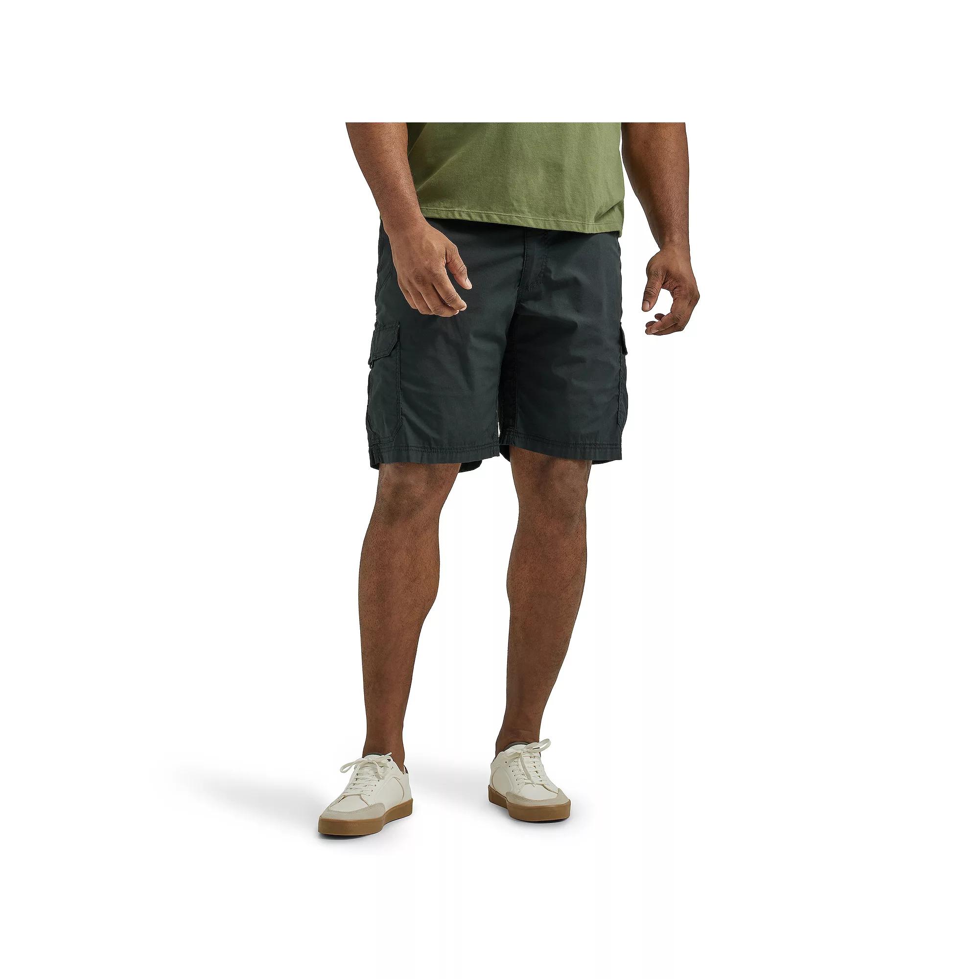 Big & Tall Lee Extreme Motion Crossroad Relaxed-Fit Cargo Shorts, Men's, Size: 48, Black Product Image